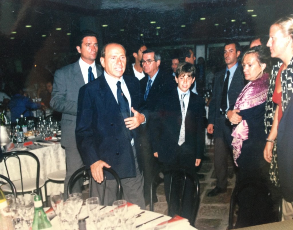 Ippodromo di San Siro: cena di gala del Trofeo Berlusconi nel 1999 quando lavoravo per il Milan